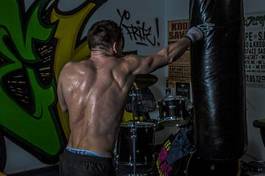 Fototapeta sztuki walki bokser fitness