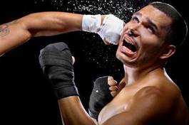 Obraz na płótnie twarz kick-boxing bokser