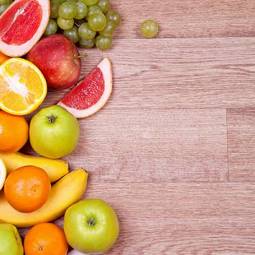 Naklejka świeży owoc warzywo cytrus zdrowy
