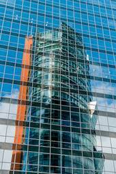 Naklejka architektura miejski nowoczesny wieża biurowiec