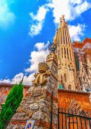 Fototapeta barcelona nowoczesny świątynia katedra święty