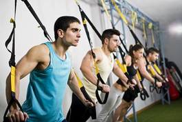 Naklejka sport ciało mężczyzna ćwiczenie zdrowie