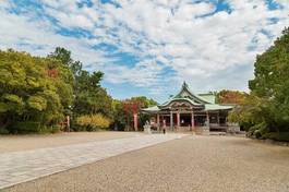 Naklejka japoński sanktuarium architektura japonia