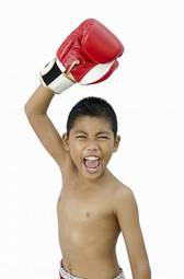 Naklejka dzieci sport boks kick-boxing ludzie
