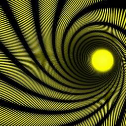 Fotoroleta tunel perspektywa spirala sztuka skręcanymi