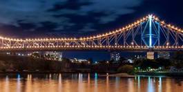 Obraz na płótnie australia noc drapacz most zabawa