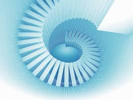 Naklejka architektura perspektywa spirala loki