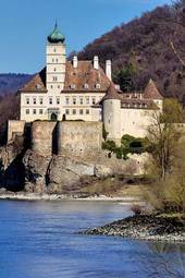 Plakat europa zamek austria turystyczne