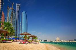 Naklejka wieża arabski plaża architektura