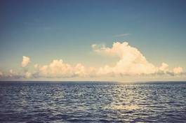 Obraz na płótnie morze fala niebo vintage pejzaż
