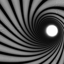 Naklejka spirala sztuka perspektywa