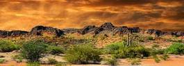 Fotoroleta pustynia krajobraz niebo natura góra
