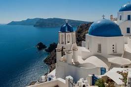 Fototapeta wulkan widok santorini grecki