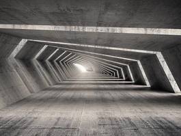 Naklejka perspektywa tunel 3d architektura nowoczesny
