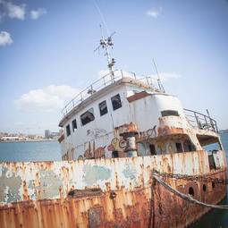 Fototapeta transport łódź statek morze brzeg