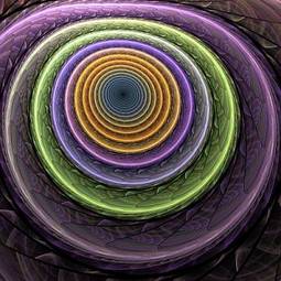 Naklejka spirala retro lato natura abstrakcja