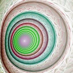 Obraz na płótnie sztuka natura kwiat spirala