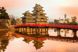 Naklejka most drzewa japonia tokio zamek