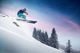Fototapeta sporty zimowe snowboard austria trasa narciarska szwajcaria