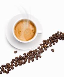 Plakat cappucino arabica expresso napój kawiarnia