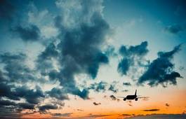 Fotoroleta samolot niebo rejs