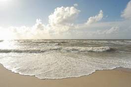 Plakat morze północne plaża natura słońce