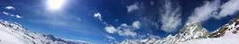 Fotoroleta narty natura alpy niebo