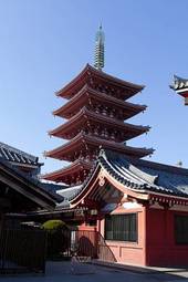 Naklejka architektura azjatycki święty japonia japoński