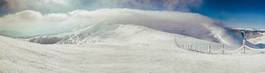 Fototapeta drzewa śnieg panoramiczny lód szczyt