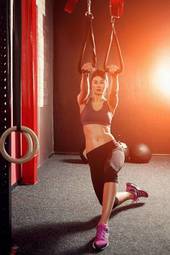 Obraz na płótnie kobieta ciało sport siłownia ludzie