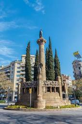 Obraz na płótnie europa drzewa barcelona antyczny