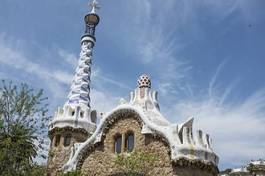 Naklejka barcelona park architektura hiszpania sztuka