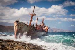 Fotoroleta marynarki wojennej sztorm statek