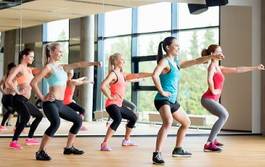 Naklejka zdrowie ruch sport kobieta aerobik