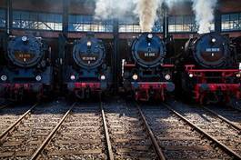 Fototapeta lokomotywa lokomotywa parowa stacja kolejowa maszyna pociąg
