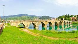 Naklejka bośnia panorama panoramiczny most
