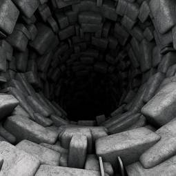 Obraz na płótnie antyczny tunel 3d ukryte