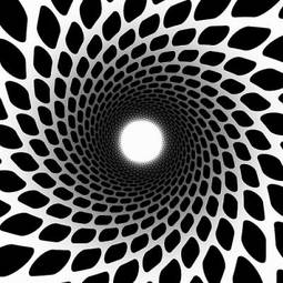 Naklejka sztuka tunel spirala perspektywa