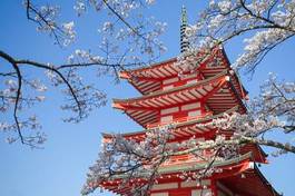 Obraz na płótnie spokojny krajobraz japonia orientalne świątynia
