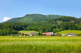 Fotoroleta rolnictwo alpy góra austria