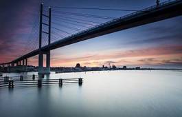 Fotoroleta fala most wybrzeże morze