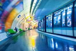Naklejka metro station in paris
