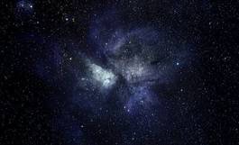 Plakat natura kosmos noc mgławica wszechświat
