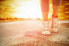 Naklejka zdrowy ćwiczenie fitness wellnes jogging
