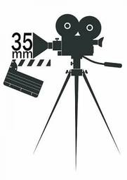 Plakat wektor kino kamery
