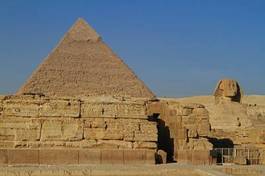 Naklejka egipt piramida unesco faraon