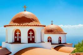 Fotoroleta piękny grecki grecja santorini kościół