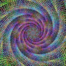 Obraz na płótnie sztuka fraktal spirala