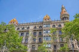 Naklejka morze barcelona architektura hiszpania