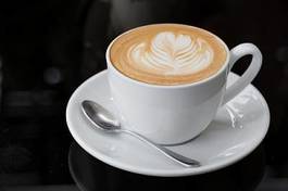 Obraz na płótnie filiżanka cappucino macchiato kawiarnia kawa